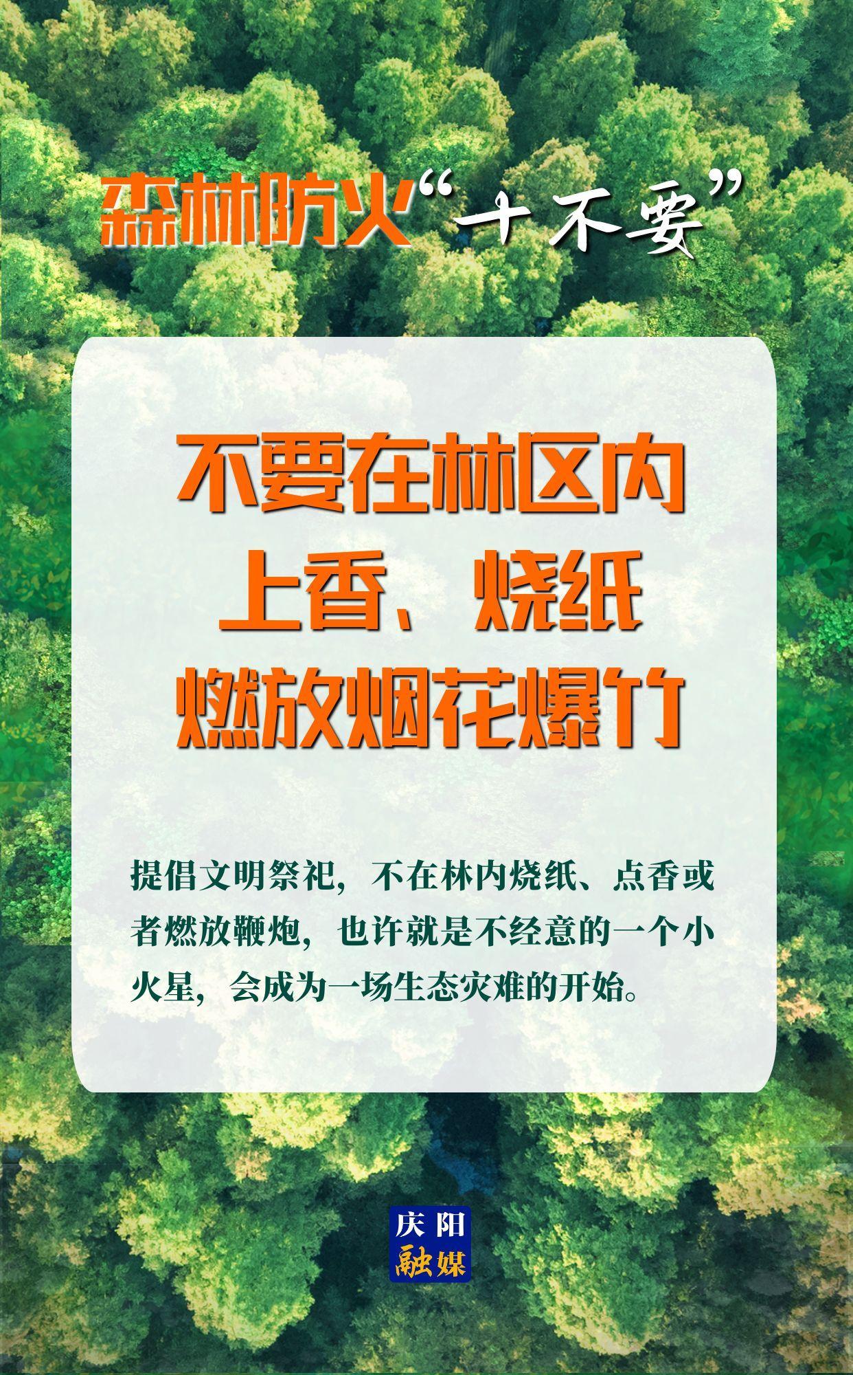【微海報(bào)】森林防火“十不要”④丨不要在林區(qū)內(nèi)上香、燒紙、燃放煙花爆竹