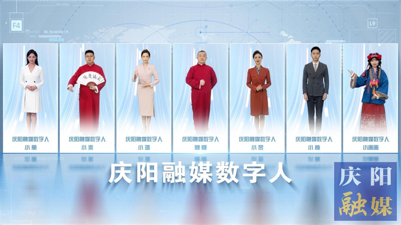 7位數(shù)字人閃亮“上崗”！慶陽融媒迎來社會化服務(wù)“新伙伴”