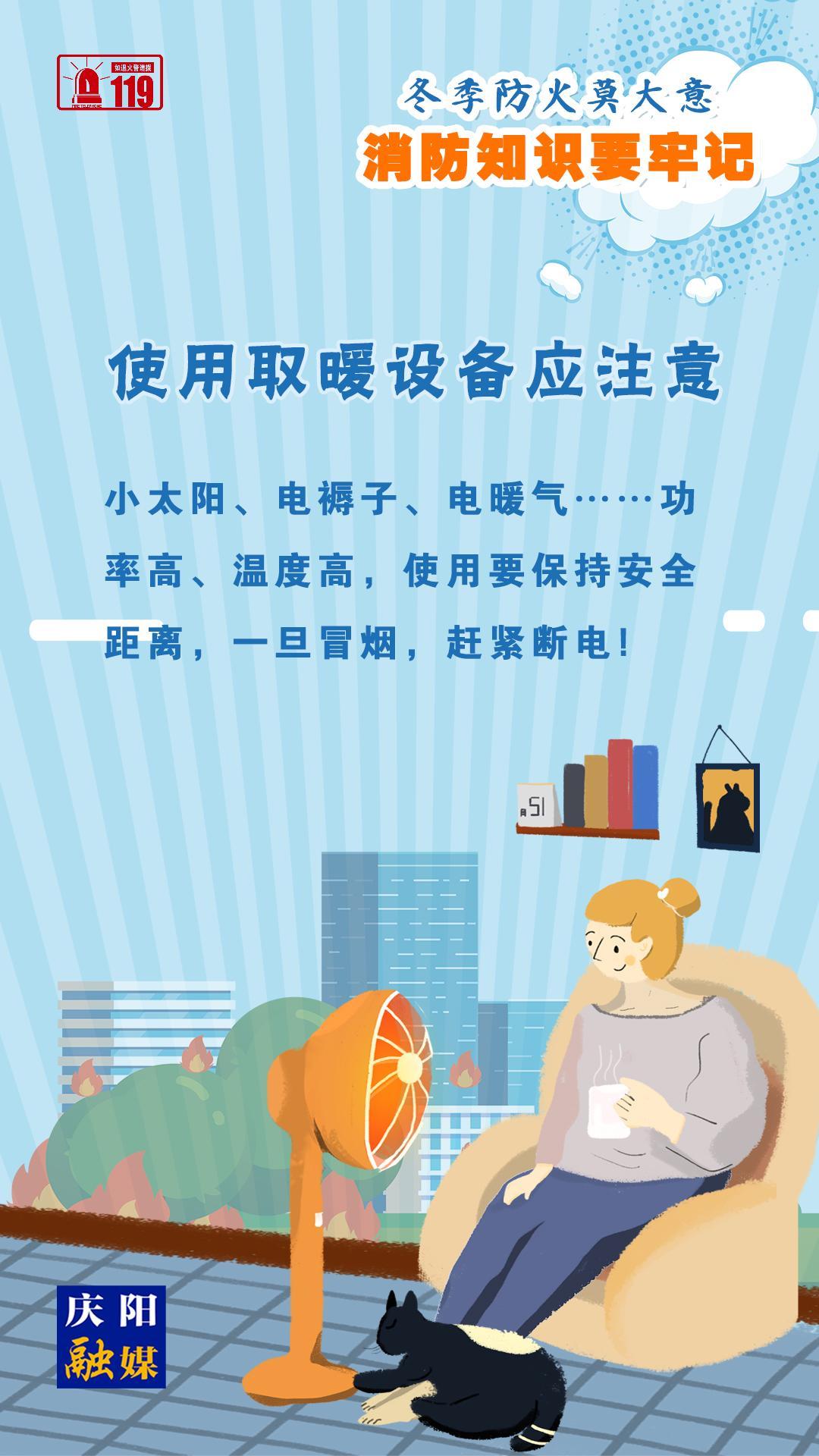 【微海報(bào)】冬季防火莫大意，使用取暖設(shè)備應(yīng)注意！
